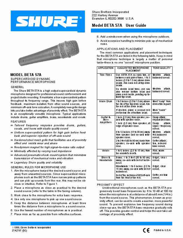 Shure Microphone BETA57A-page_pdf